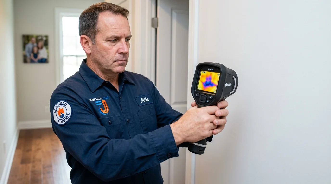 Thermal imaging leak detection by Johns Plumbing LLC in Donna